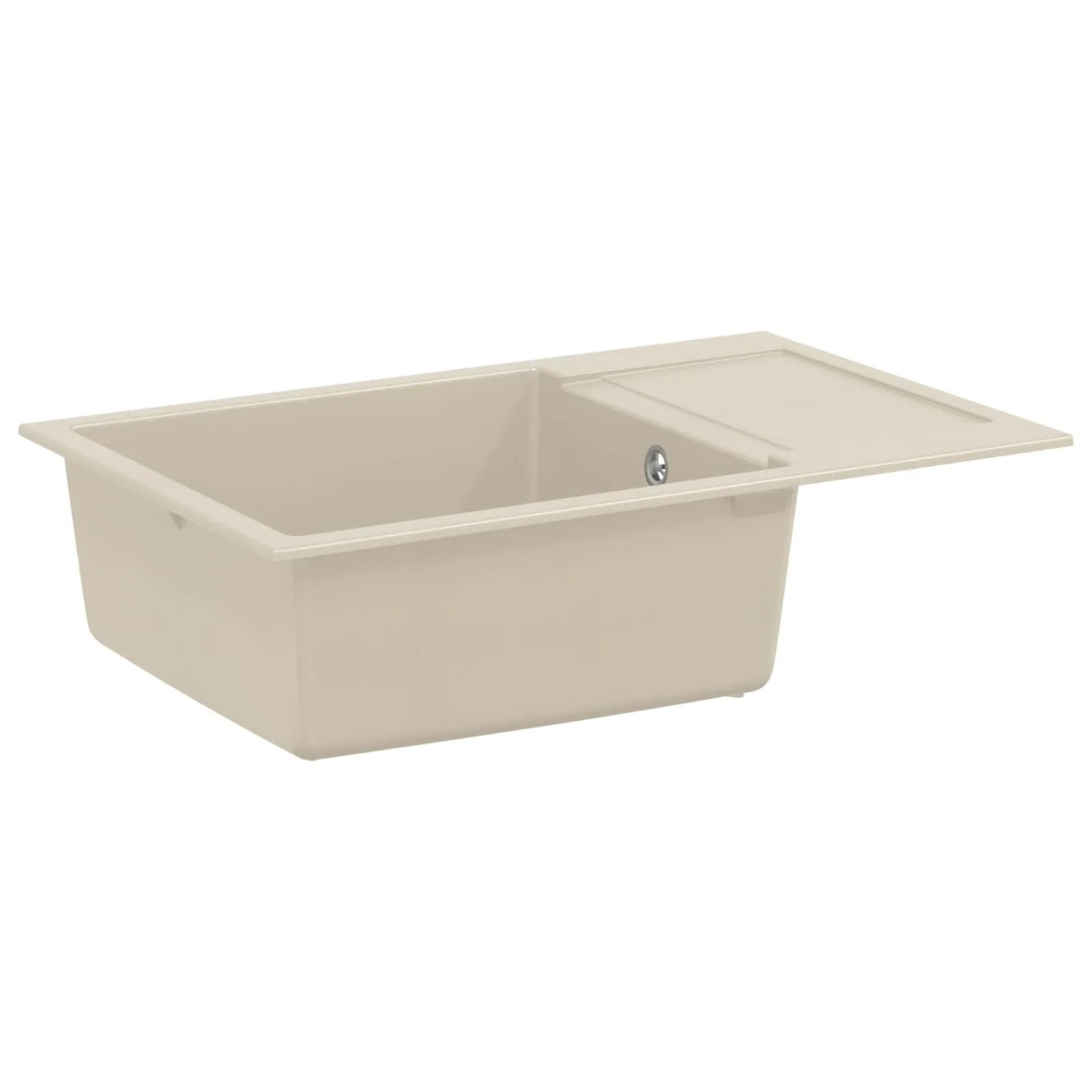vidaXL Waschbecken Beige 780 x 500 mm 80% Quarz und 20% Harz 42028402