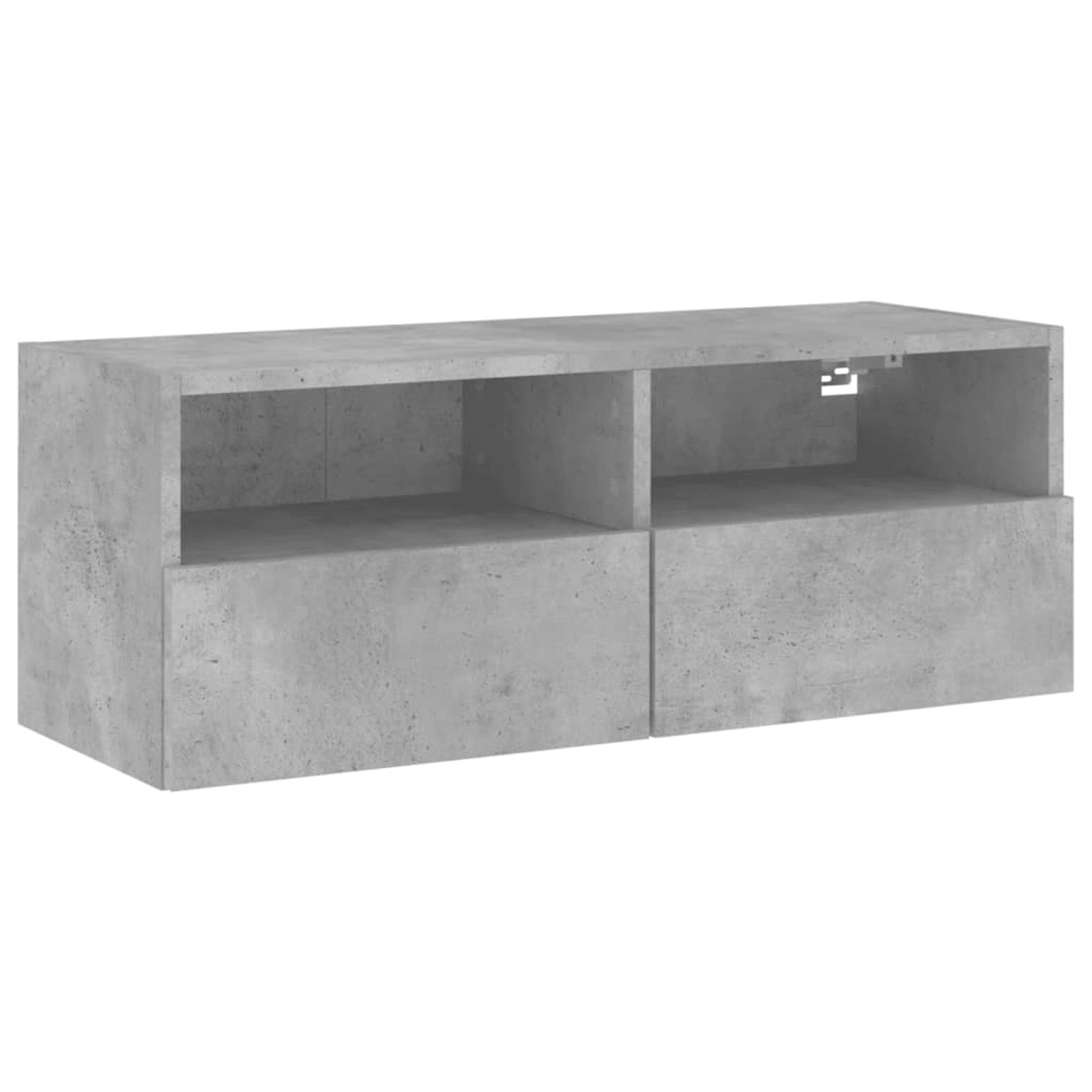 VidaXL TV-Wandschrank Betongrau 80x30x30 cm Holzwerkstoff günstig online kaufen