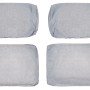 Ersatz-Kissenbezüge, 8-teilig, für Olea Lounge-Set in Grau. Gartenmöbel Zubehör.