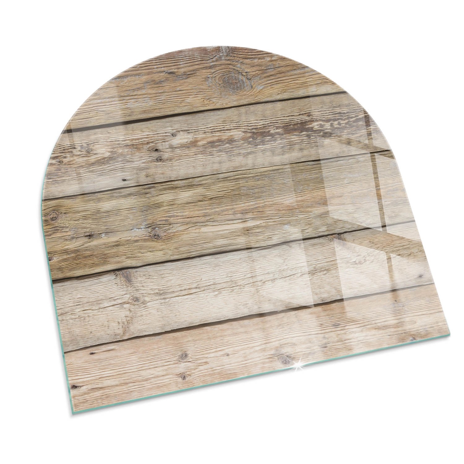 Tulup Glasplatte für Kamin Holzbrett im Layout Kaminofen Glas Bodenplatte H günstig online kaufen