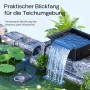 Sunsun Wasserfall Garten Bachlaufschale 60L Teichschale Wasserkaskade Teichwanne_7