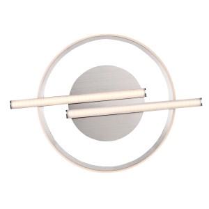 Moderne LED-Deckenleuchte Korsa aus Stahl, dimmbar. Ideal für Wohnräume.