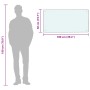 DELUKE Küchenrückwand Glas 100x50cm Weiß Wandverklediung Küche Wandschutz Spritzschutz Herdspritzschutz Glasplatte_6