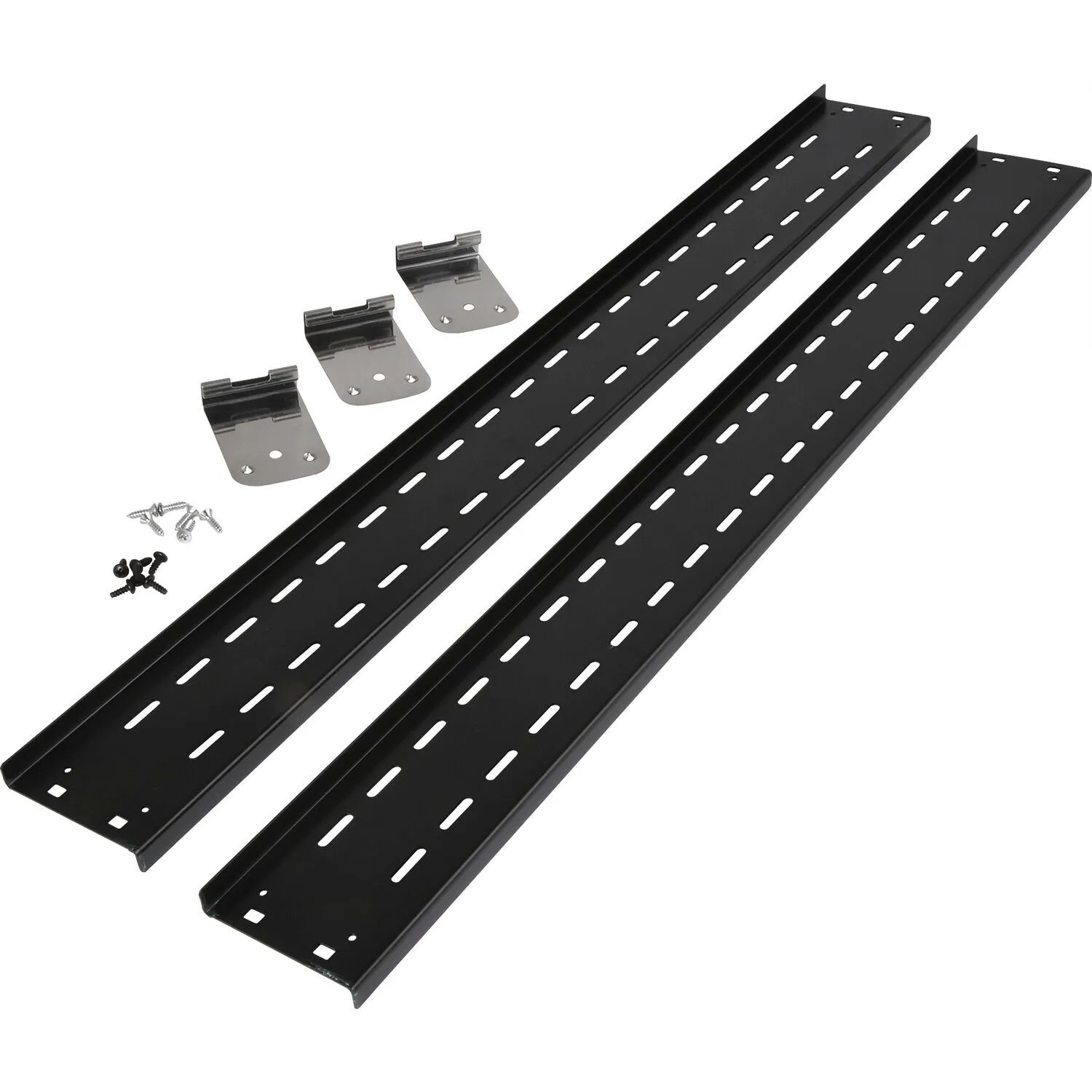 Accuride Scharnierleiste 1432 mit Schrauben Stahl Schwarz 5-teilig