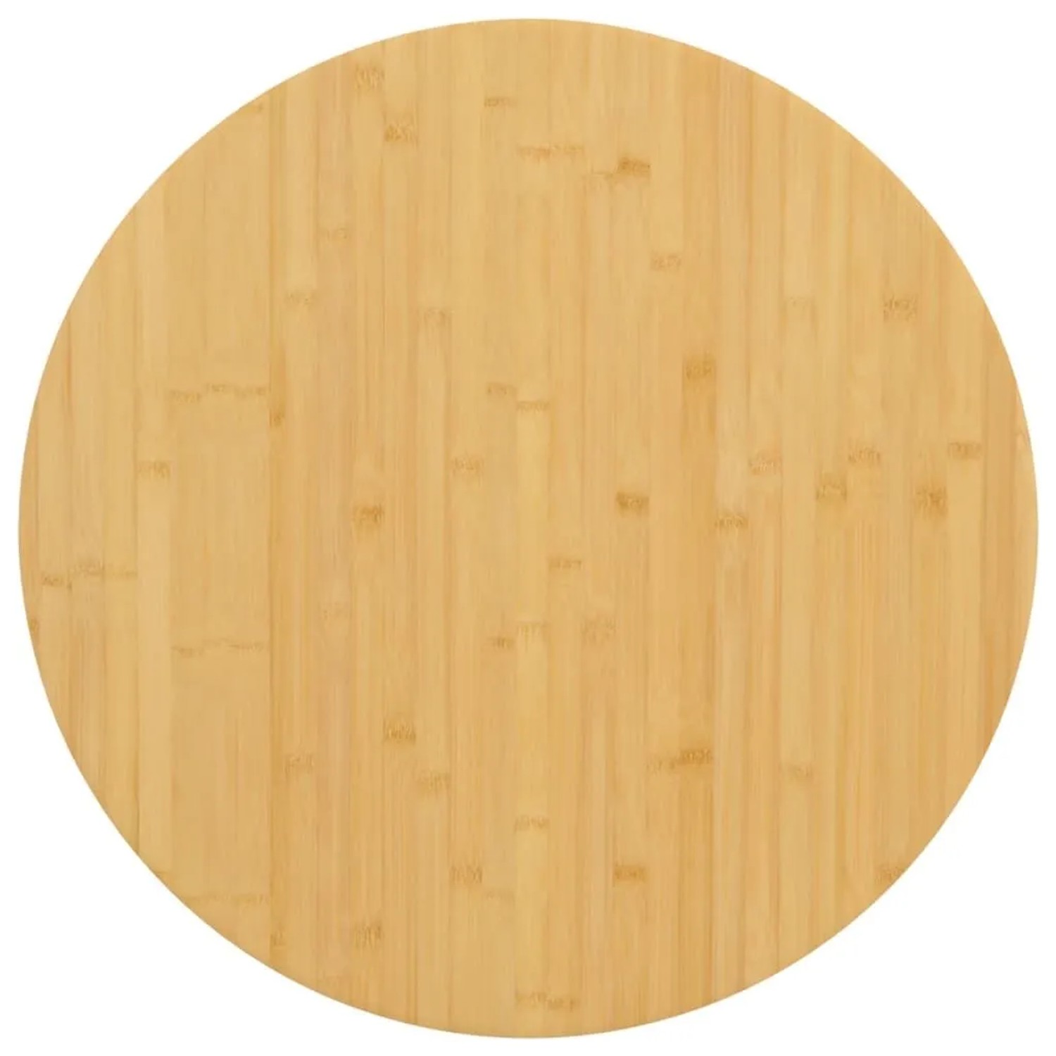 vidaXL Tischplatte Ø80x2,5 cm Bambus 352683