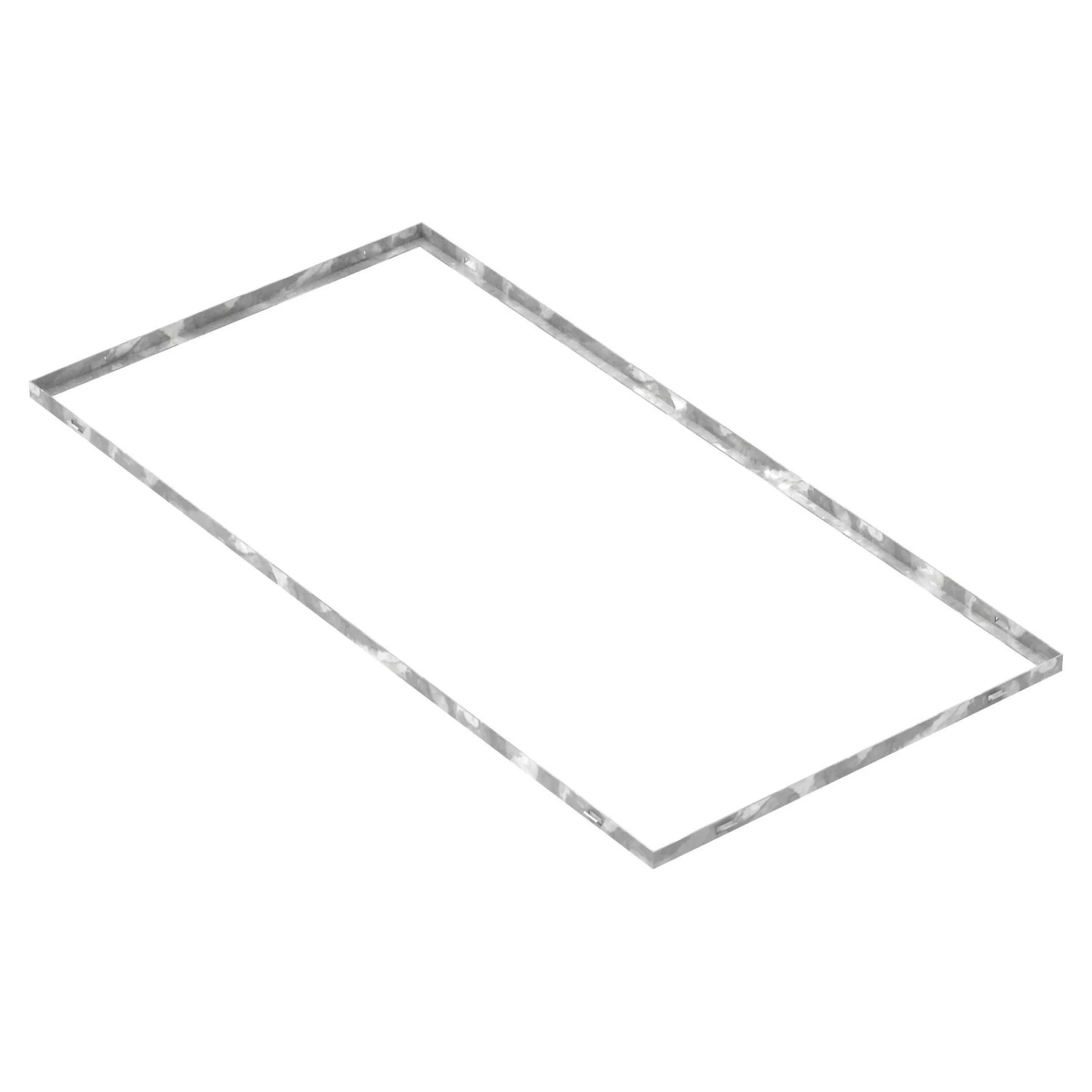 FeNau Zarge Maße 600x1200x23 mm Für Rosthöhe 20 mm Aus S235JR St37-2 Feuerverzinkt