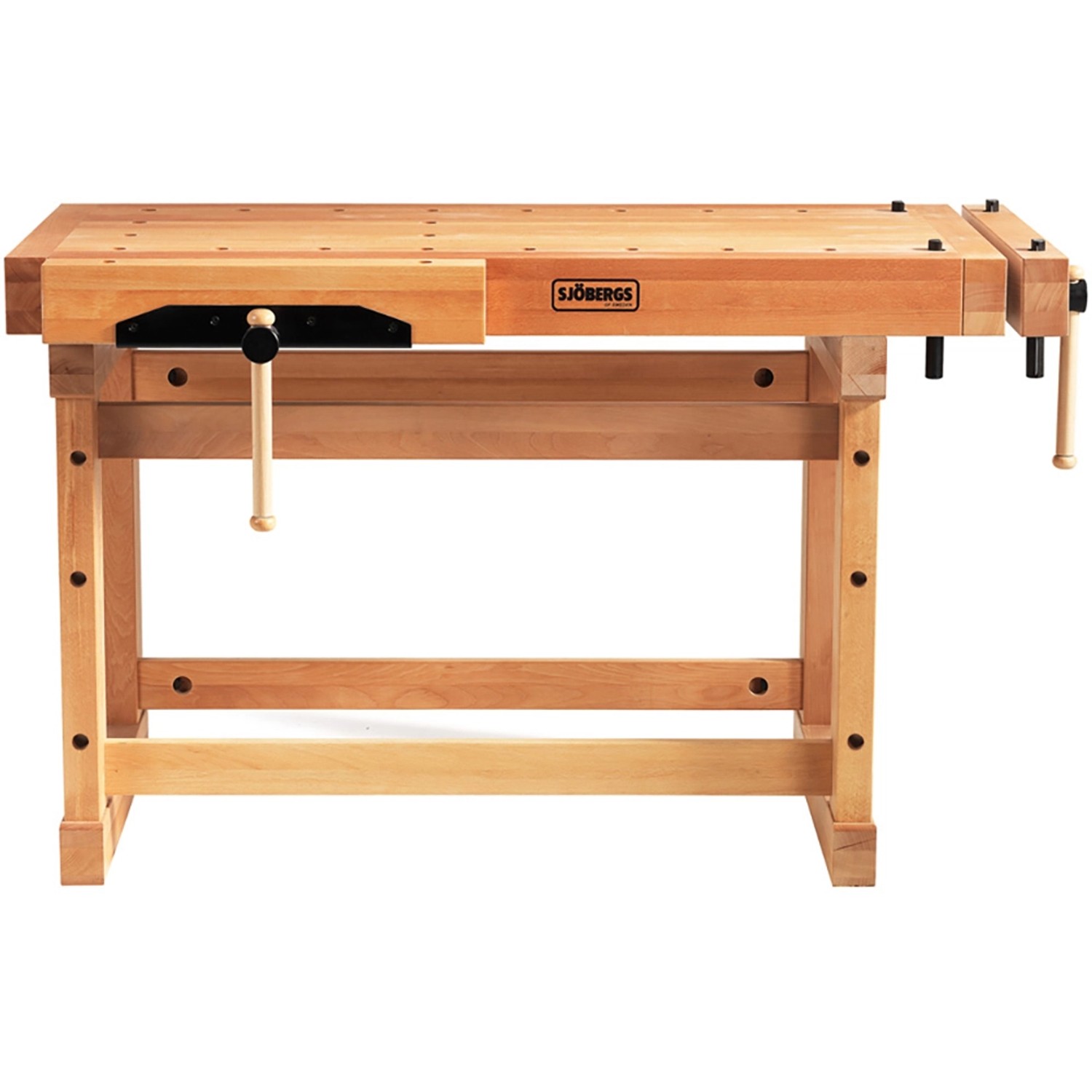 Sjöbergs Hobelbank Elite 1500 aus Buche, massive Profi-Werkbank für Handwerker.