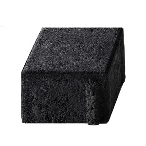 Quadratischer Pflasterstein aus Beton in Anthrazit, 10x10x6 cm, für Wege und Einfahrten.