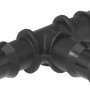 Schwarzes T-Stück für Geka Drip Set Bewässerungssystem, Micro-Drip-Systeme.