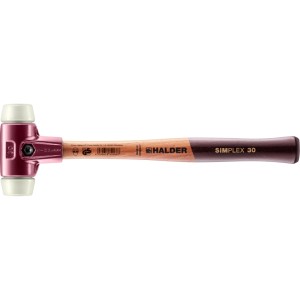 Halder Simplex Schonhammer Ø 30 mm Nylon mit Tempergussgehäuse