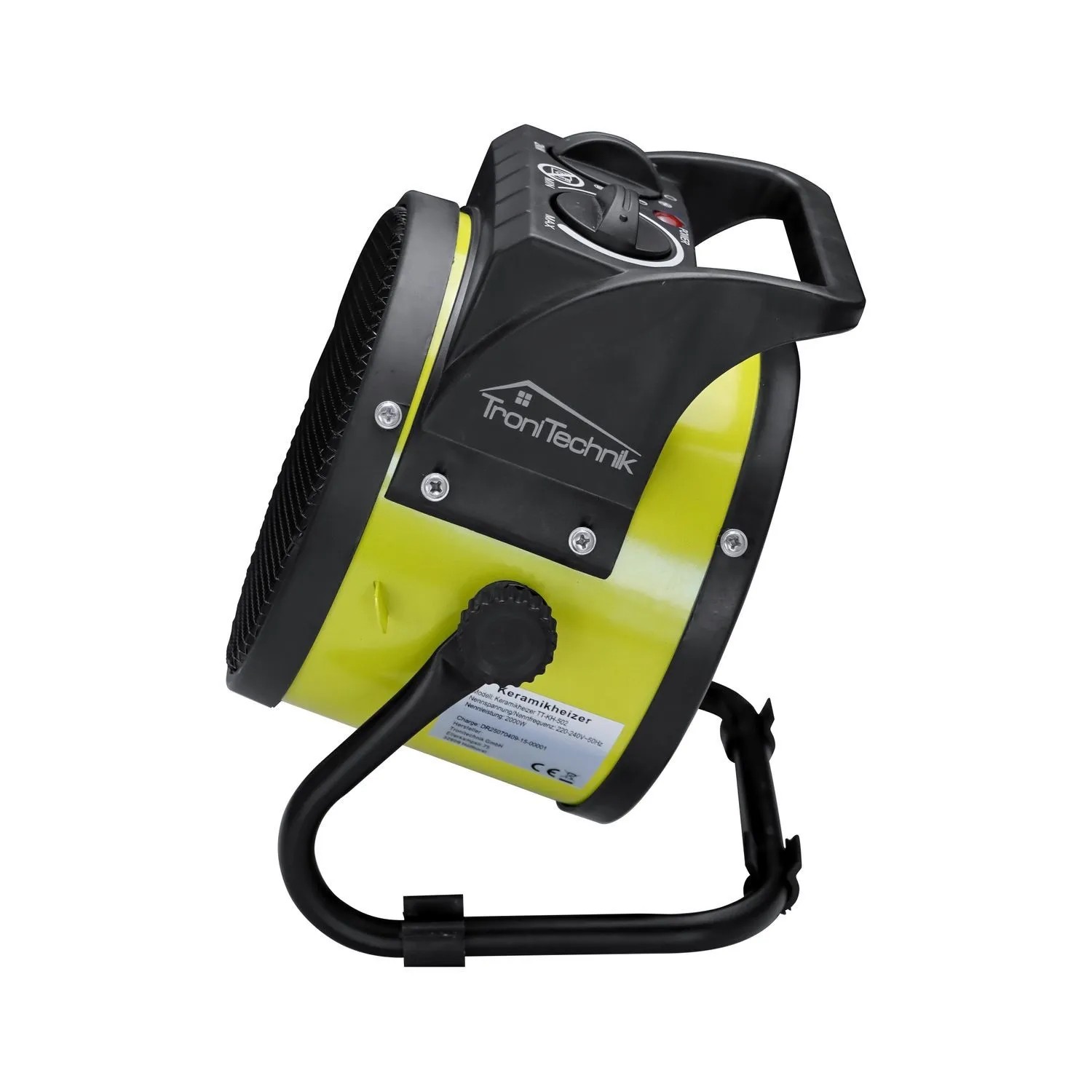 Tronitechnik Kh-502 Keramikheizer Heizlüfter Heizung 2000 Watt Tragegriff Ptc Keramik Stufenlose Thermosteuerung_8