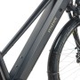 Schwarzes Prophete Trekking E-Bike Entdecker 2.0 Damenrad mit Trapezrahmen und integriertem Akku.