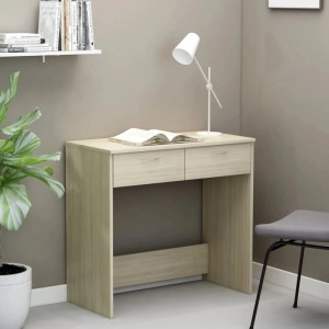 vidaXL Schreibtisch Sonoma-Eiche 80x40x75 cm Holzwerkstoff 801358
