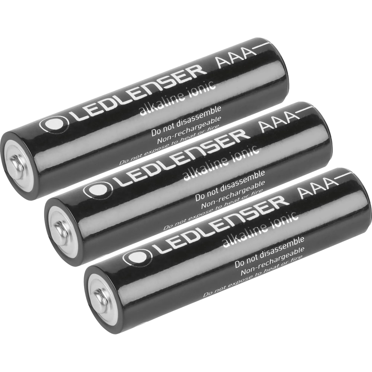 Ledlenser AAA Batterien, 3 Stück, für Stirnlampe H4 und andere Geräte.