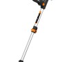 Worx Akku-Rasentrimmer WG163E.2 (20 V) in Schwarz/Orange mit Teleskopschaft.