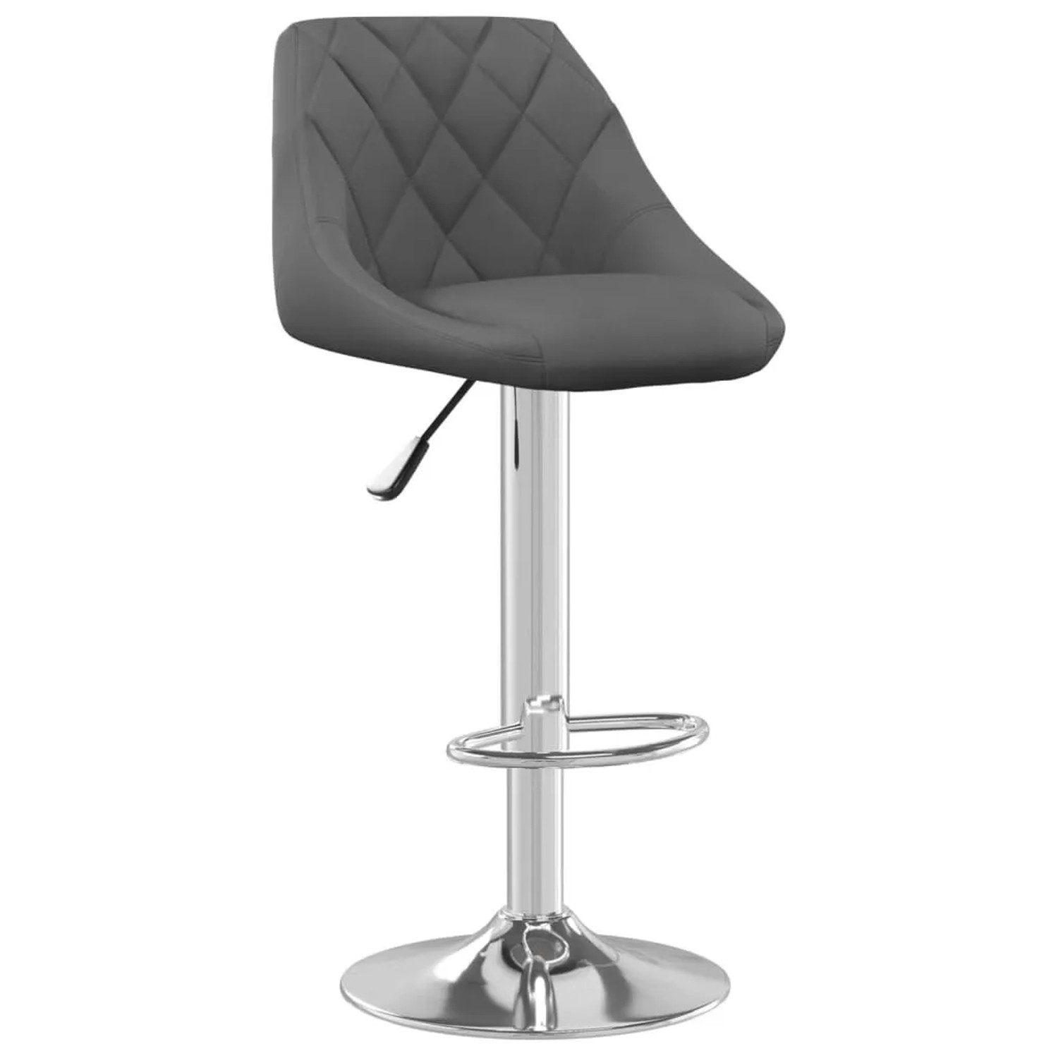 vidaXL Barhocker Dunkelgrau Samt 335295