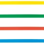 Farbige Kabelbinder, 300 mm, 4,2 mm, aus Nylon, in den Farben Gelb, Grün, Rot und Blau.
