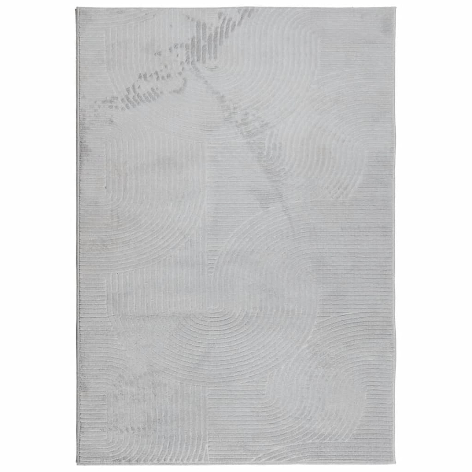 vidaXL Teppich Iza Kurzflor Skandinavischer Look Grau 140x200 Cm 1946951 günstig online kaufen