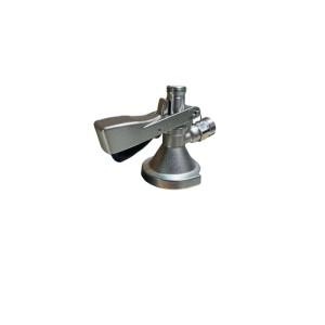 Ich-Zapfe Zapfkopf Keg-Verschluss Flach-Fitting Oberer Ausgang Kelleranstich aus Metall Silber