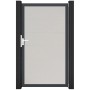 GroJa Steckzaun Tor BasicLine Universal-DIN DB Weiß, 100x180cm, für Sichtschutzzaun.