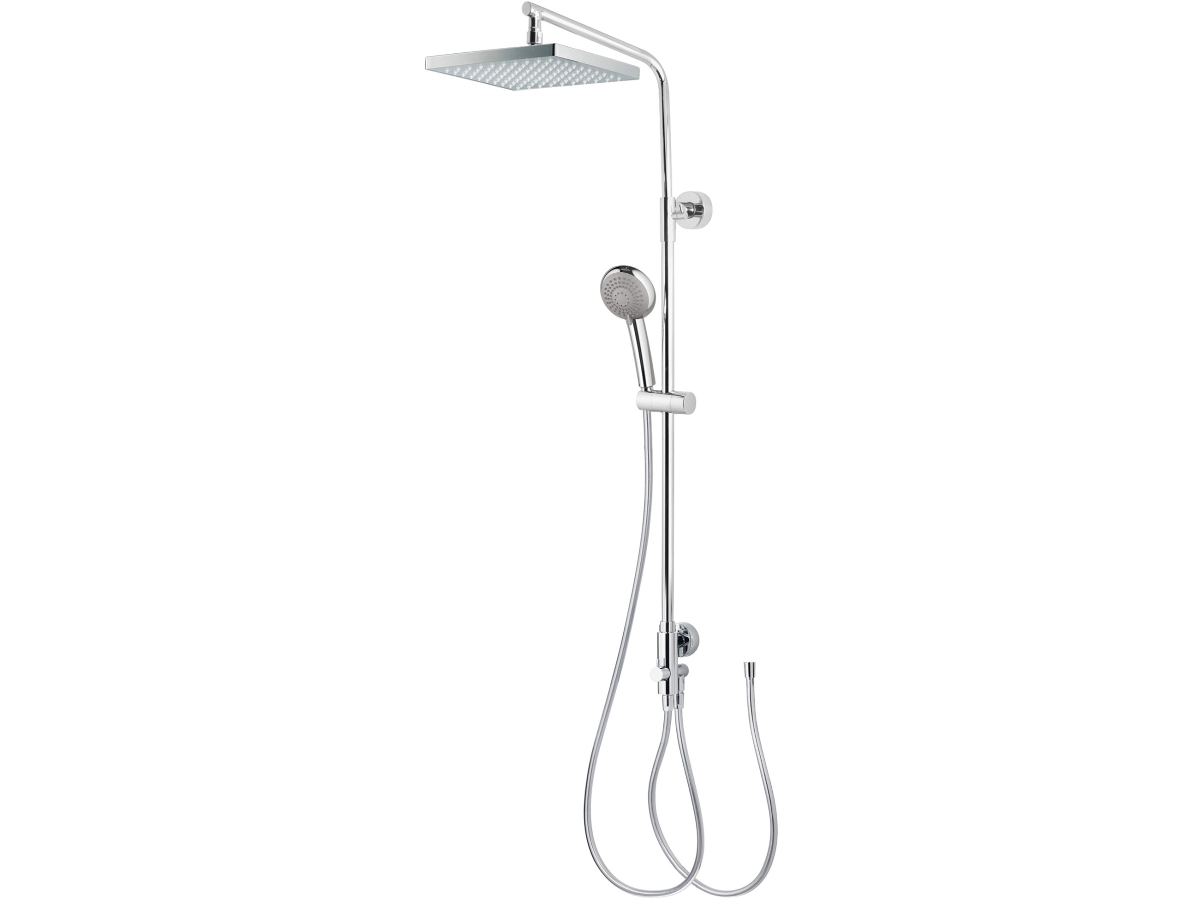 Airuida Duschsystem – Gebürstetes Nickel, 30,5 Cm Regenduschkopf, Handbrause, Deckenhalterung, SUS304 & Messing