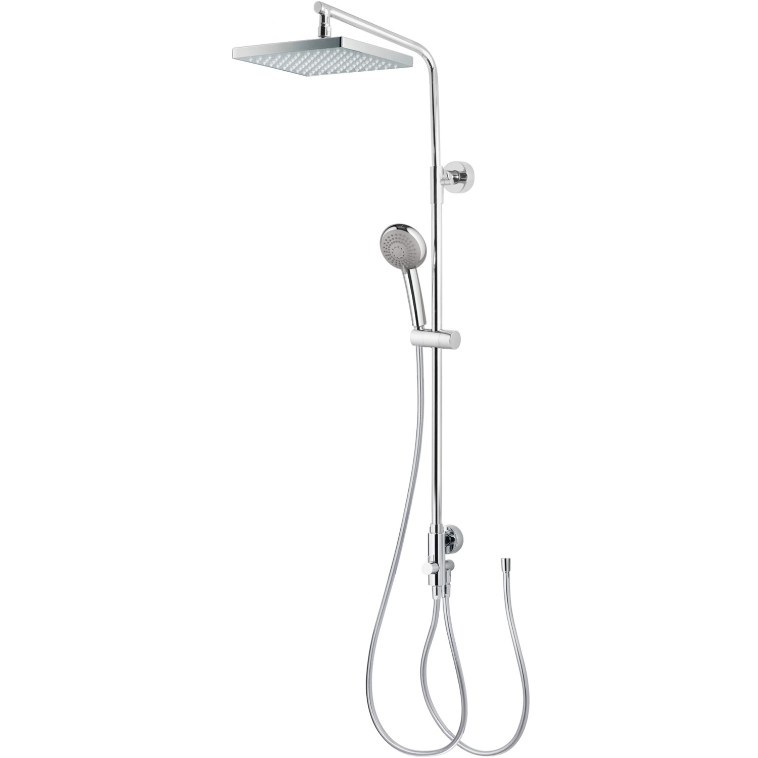 Breuer Duscharmatur Aquamaxx 310 für separate Armatur eckige Kopfbrause