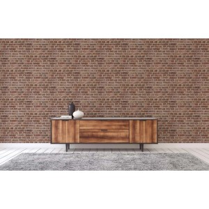 Tadessi Tapete Dino in Steinoptik rot-braun. Moderne Steintapete für Wohnräume.