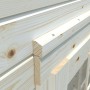 Detailaufnahme: Unbehandeltes Holz des Palmako Ella Gartenhauses, Pultdach, 470x300 cm.