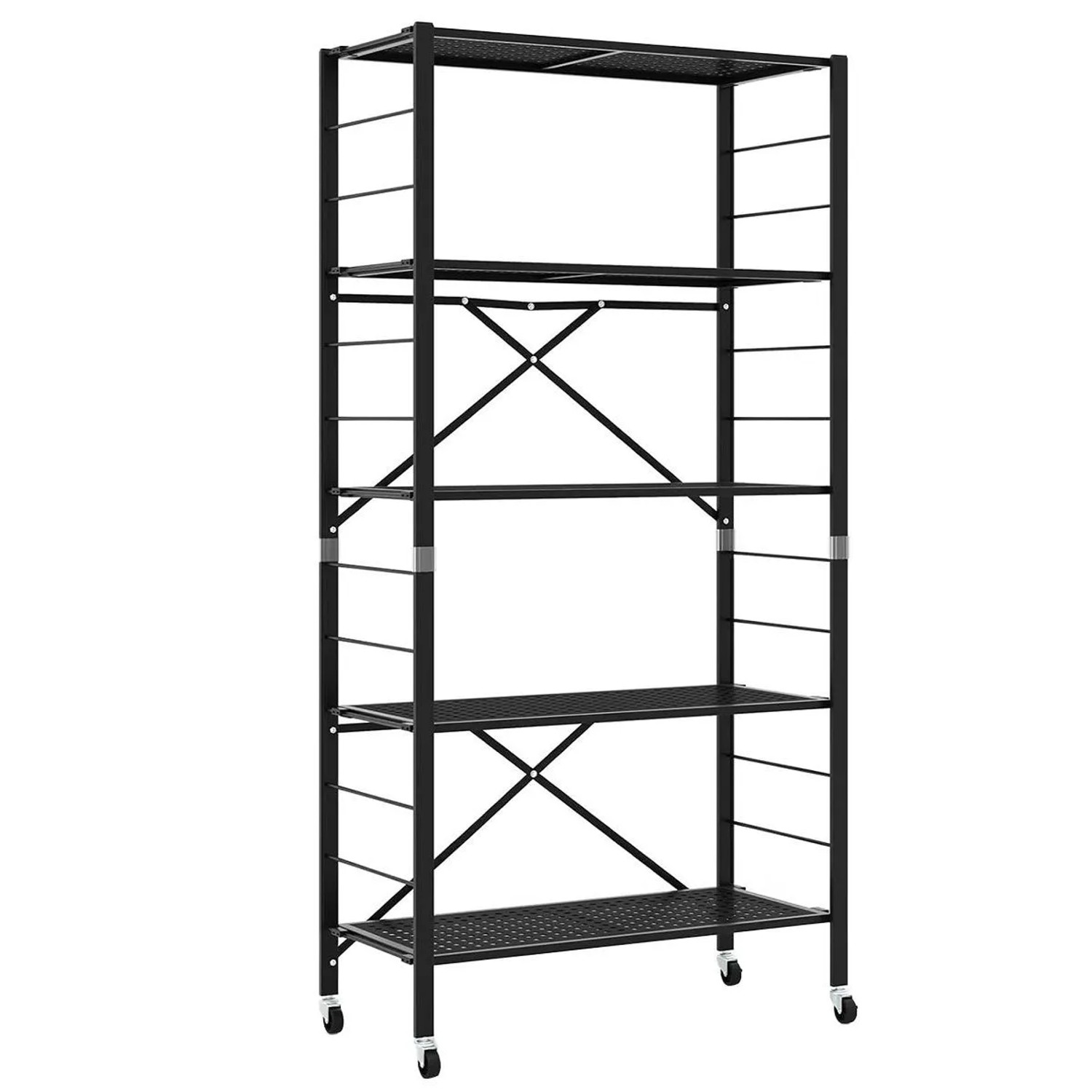 Costway 3 In 1 Klappbares Regal Diy Küchenregal Höhenverstellbar günstig online kaufen