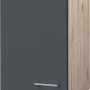 Flex-Well Oberschrank Morena, 40 cm, Basaltgrau/San Remo Eiche, Küchen-Hängeschrank mit Tür und Griff.