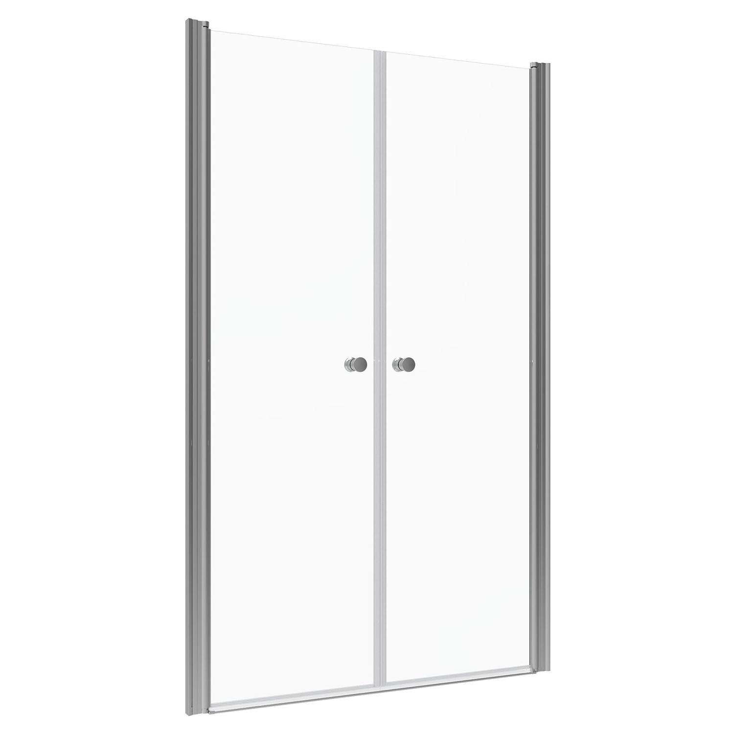 Aquabatos 110 x 195 cm Duschkabine Nischentür Duschtür Glas Schwingtür 6 mm ESG Sicherheitsglas Pendeltür für Dusche Gla...