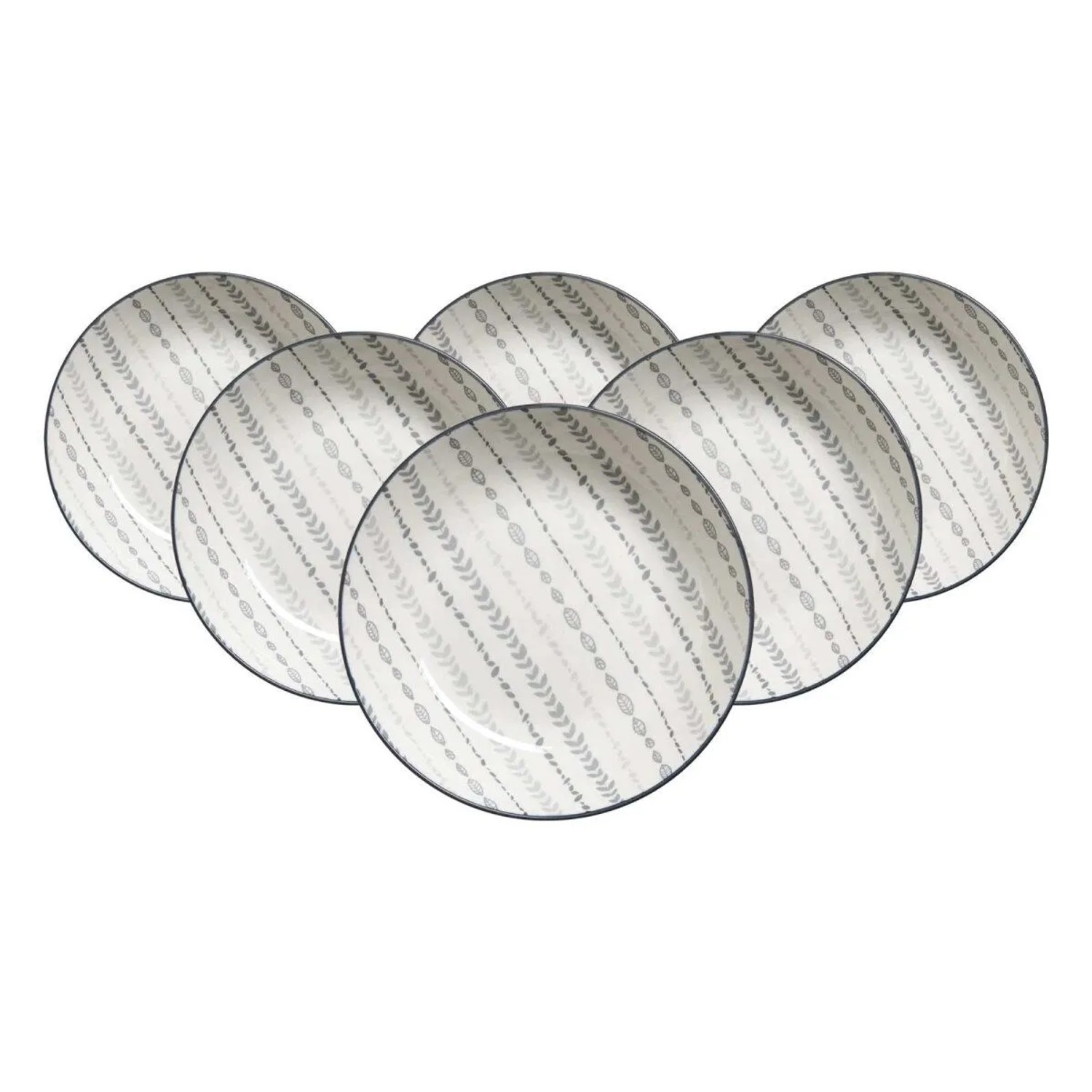 Ritzenhoff & Breker Sendai Suppenteller 20 cm 6er Set Ranke