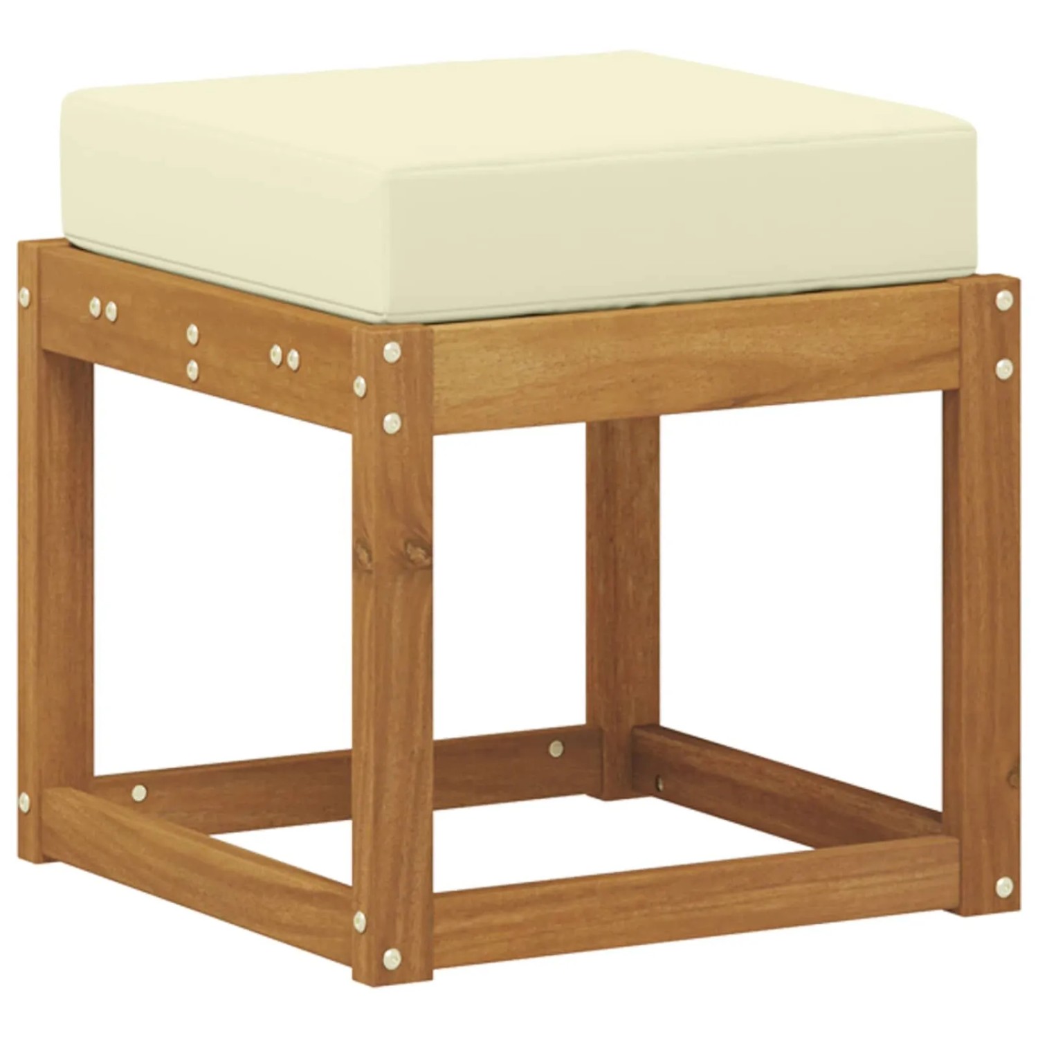 vidaXL Outdoor Hocker Bank Massivholz Akazie Natur 900658