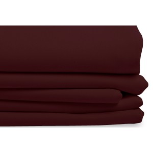 Bordeauxroter Moondream Verdunkelungsvorhang, gefaltet. Blickdichter Fenstervorhang für Schlafzimmer.