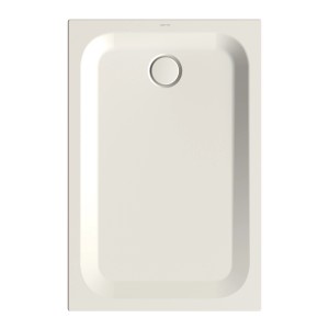 Rechteckige Bette Duschwanne Steel, 120x90 cm, in Flax (Beige).