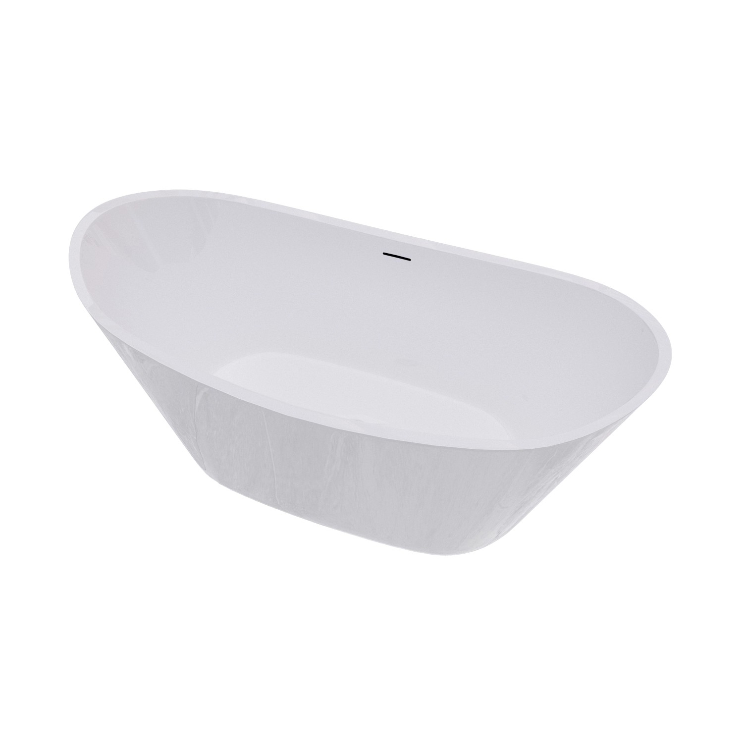 AICA Freistehende Badewanne 150x72cm Oval Acrylwannen inkl.Ab-/Überlauf.Vor günstig online kaufen