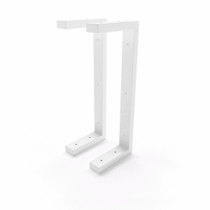 HEVVA Waschtischhalterung LAHN 15 cm Tief 2er Set Weiß