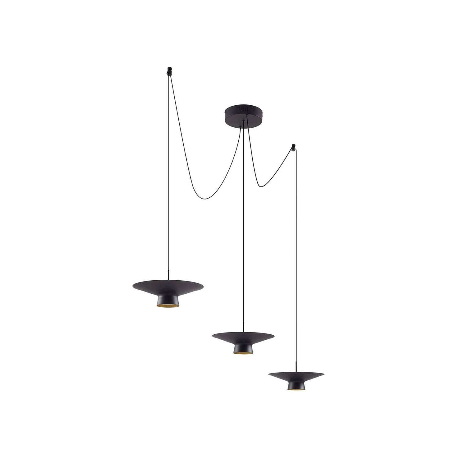Lindby LED Norvind 10030122 Dimmbar Modern in Schwarz aus Metall 6-flammig Wohnzimmerleuchte