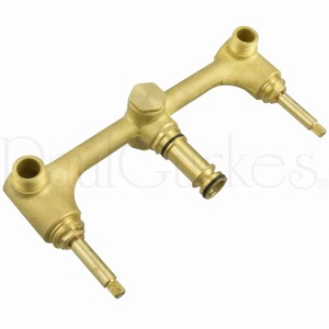 PaulGurkes Unterputz Waschtischarmatur mit Kreuzgriffen, Messing verchromt.