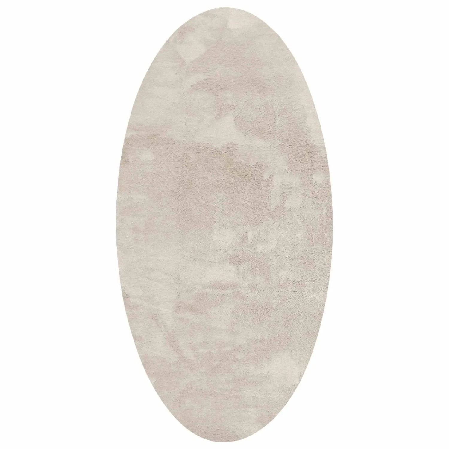 vidaXL Bereichsteppiche Oval HUARTE Beige 80 x 150 cm Polyester 4103614