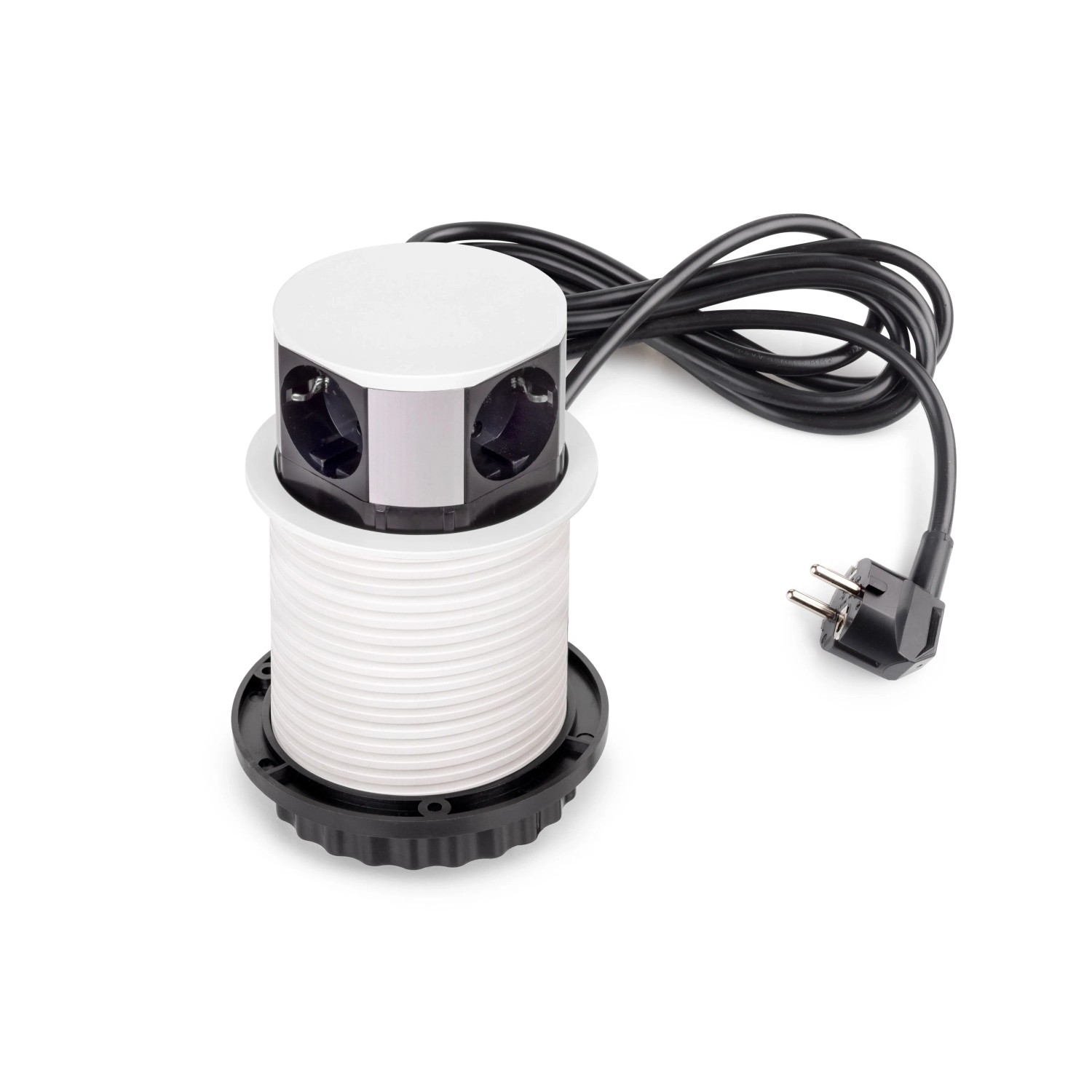 Emuca USB Wiederaufladbare LED-Wandleuchte Kaus Black mit Berührungssensor L600 mm Kunststoff und Aluminium Schwarz Metallic