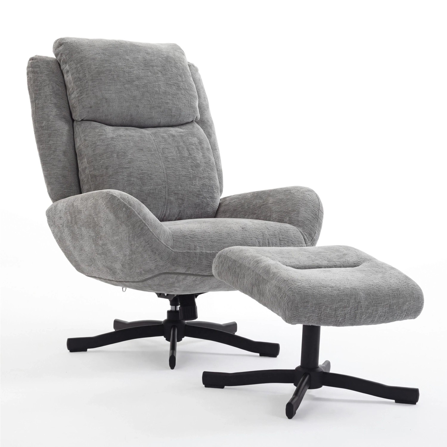Bessagi Home Sessel Nina Hellgrau Samt