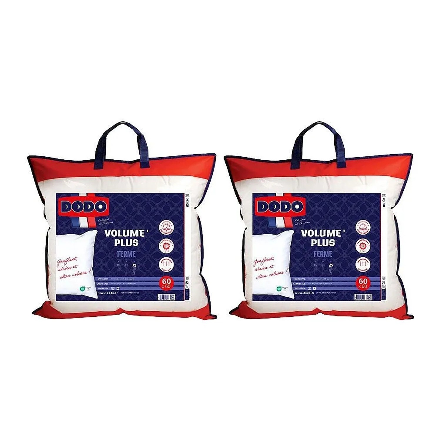 Vente-unique Kopfkissen Pure Confort Weiß 60 cm