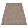 Braunfarbener Ayyildiz In- & Outdoor-Teppich Relax 4311, 280x370 cm, in Sisaloptik. Wetterfest und wasserbeständig.
