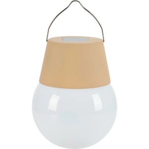 Solar-LED-Leuchte Ø 10 cm x 12,5 cm Beige