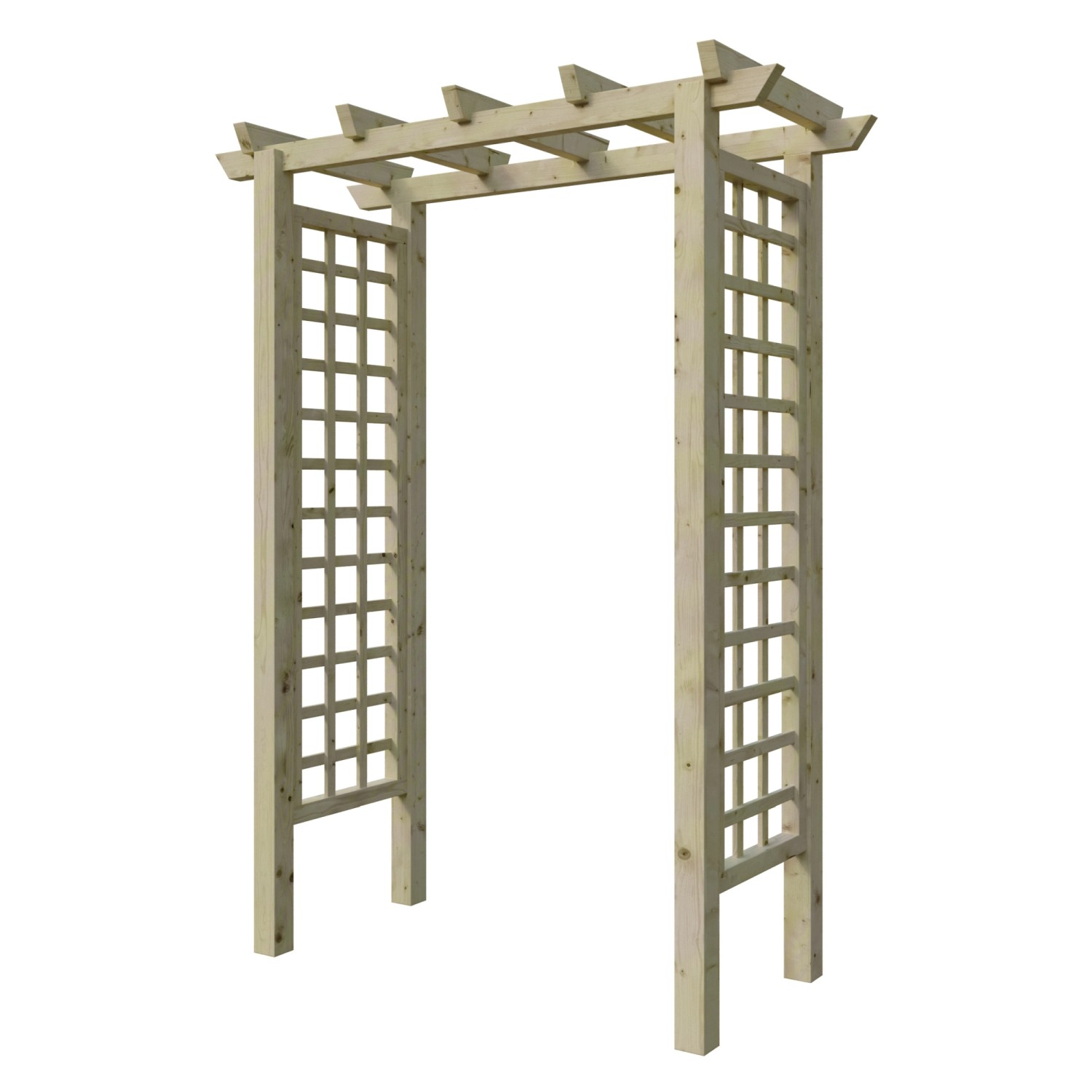 T&J Eingangspergola Clematis Gerade 160 cm x 210 cm x 62 cm Grün