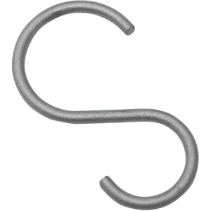 Gardinia S-Haken Industrial Home, Ø 25 mm, silber, 10er-Set für Stilgarnituren.