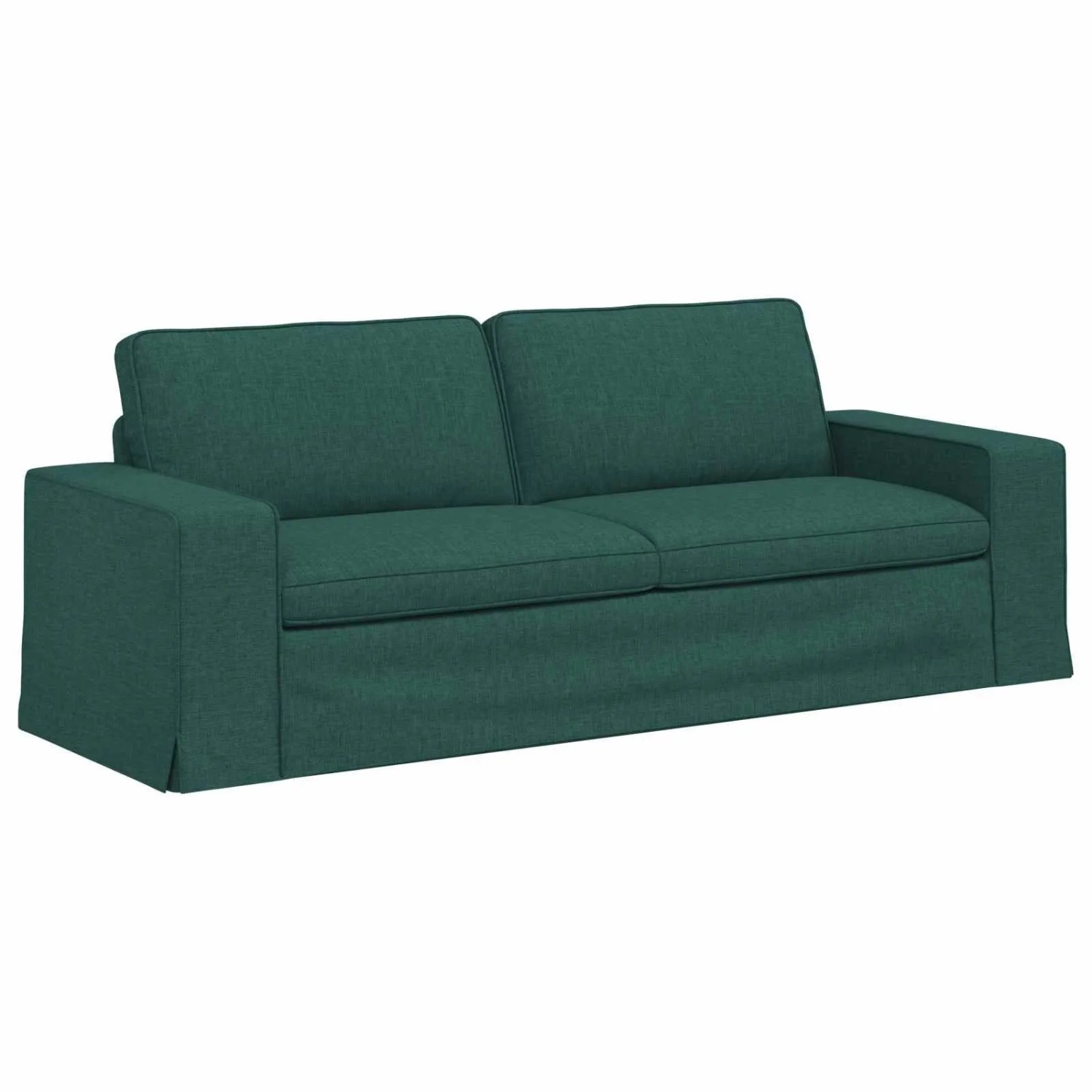 vidaXL Sofa Dunkelgrün 222 x 80 x 82 cm Stoff 42024400