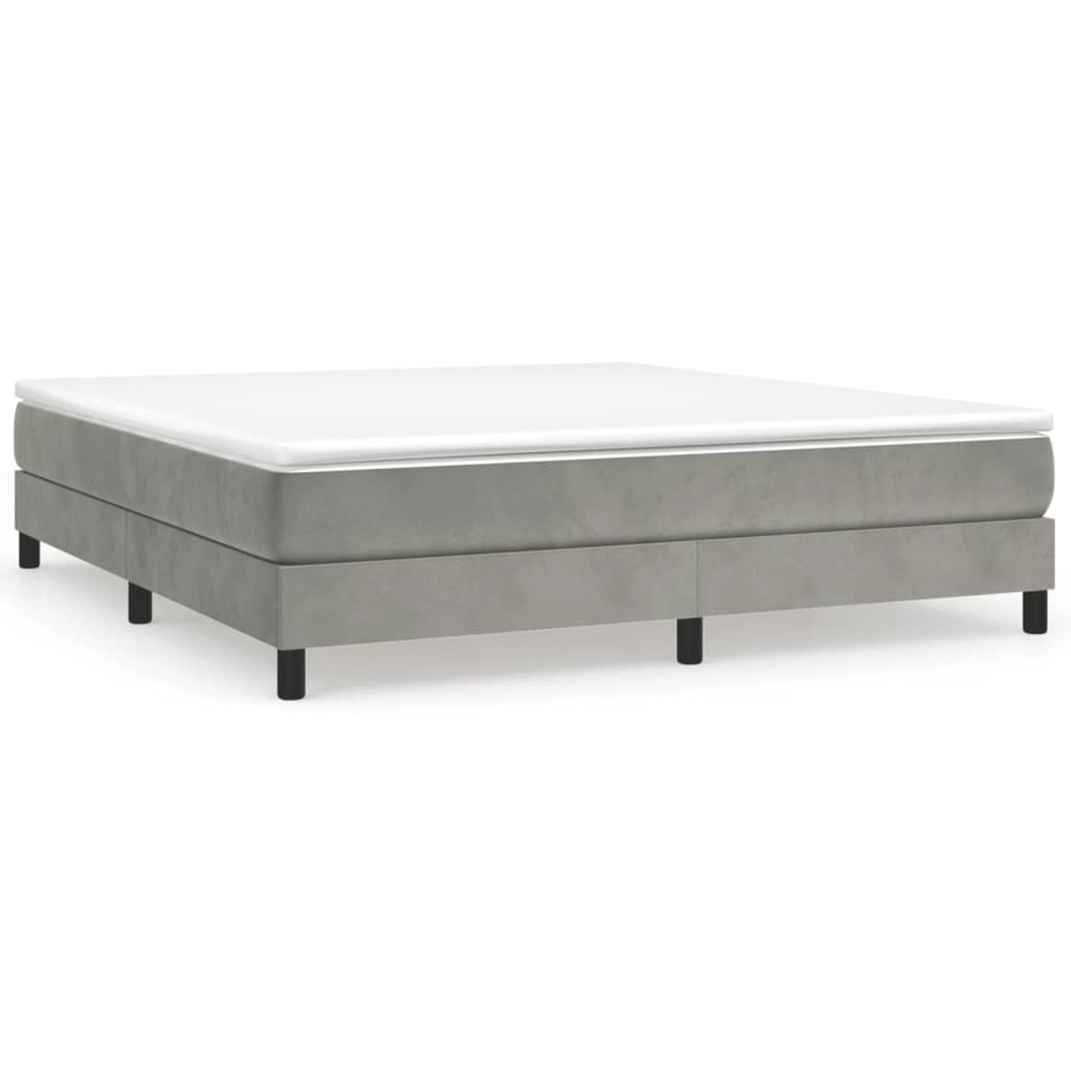 Vidaxl Boxspringbett Dunkelgrau 160x200 Cm Samt günstig online kaufen