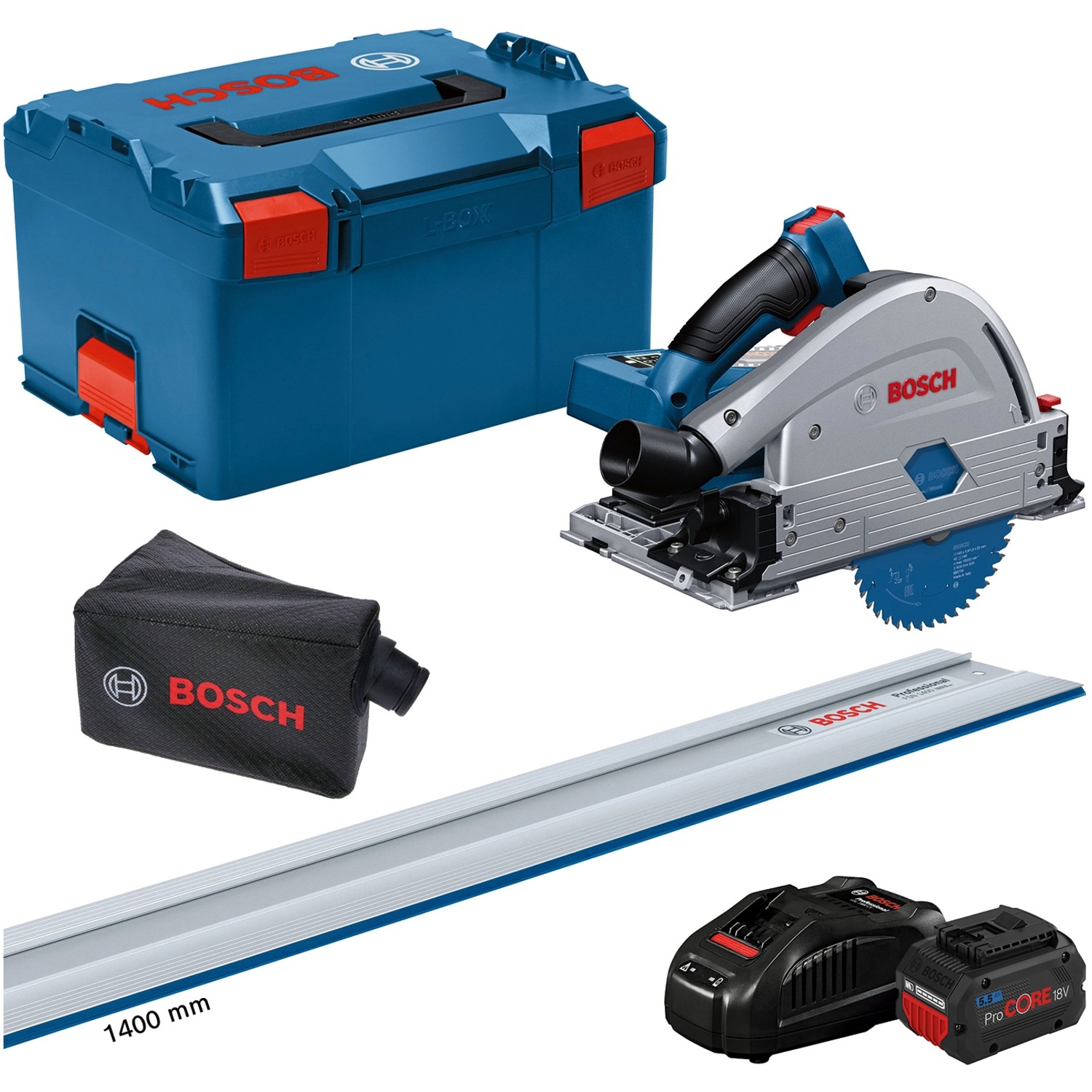 Bosch Professional Akku-Tauchsäge GKT 18V-52 GC mit 2x 5.5Ah & GAL in L-Box günstig online kaufen